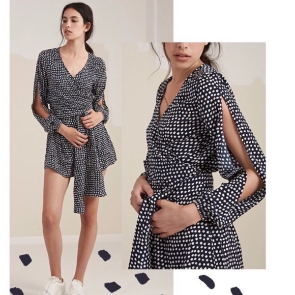 NWT The Fifth Label Romper / Jumpsuit | Polka Dot, Long sleeves, size small - Picture 2 of 9
